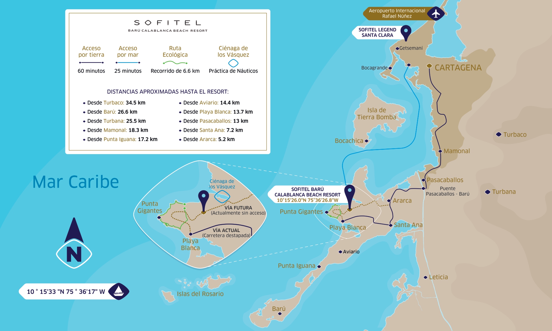 Photo of the hotel Sofitel Barú Cartagena Beach Resort: Mapa ubicacion hotel sofitel baru page 0001