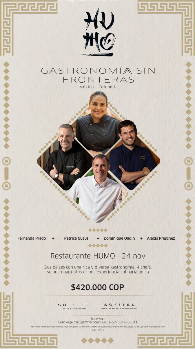 Photo of the hotel Sofitel Barú Cartagena Beach Resort: Portada humo menu gastronomi mexican esp
